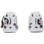 [Custom Perfect holiday for both men and women]  Air Force 1 Skateboard Shoes Unisex Low-Top Black/White/Pink - Image 4