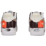 [Custom Chocolate heart bears for both men and women]  Air Force 1 Skateboard Shoes Unisex Low-Top White/Brown/Red - Image 4