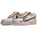 [Custom Men's cocoa milk tea is black, gray and brown]  Air Force 1 Skateboarding Shoes Men - Image 3