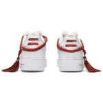 [Custom Men's Chinese-style fringed lion dance in red and white]  Air Force 1 Skateboarding Shoes Men Low-top Red And White - Image 6