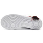 [Custom Men's Chinese-style fringed lion dance in red and white]  Air Force 1 Skateboarding Shoes Men Low-top Red And White - Image 7