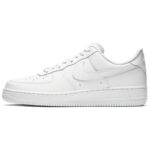 [Custom Men's vintage old newspaper in white and brown]  Air Force 1 Skateboarding Shoes Men Low-top Light Khaki - Image 7