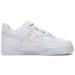 [Custom Men's summer candies are pink, blue and white]  Air Force 1 Skateboarding Shoes Men Low-top Pink Blue White - Image 2