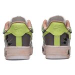 [Custom The men's small jumping frog is white, brown and green]  Air Force 1 Skateboarding Shoes Men Low-top Sanddrift/White/Rough Green/Hemp - Image 4