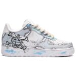 [Custom Men's Pirate Legend black, White and grey]  Air Force 1 Skateboarding Shoes Men - Image 3