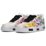 [Custom Men's heart-shaped small daisies in off-white]  Air Force 1 Skateboarding Shoes Men - Image 4