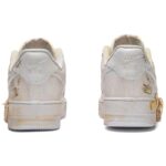 [Custom A men's lost stuffed bear in desert color]  Air Force 1 Skateboarding Shoes Men Low-top Yellow/Brown - Image 4