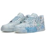 [Custom The men's lost puppet bear blue]  Air Force 1 Skateboarding Shoes Men Low-top Blue - Image 4