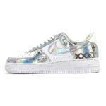 [Custom Reprinted Glow-In-The-Dark Video Game 2D Style]  Air Force 1 Skateboarding Shoes  Unisex Men Low-Top White - Image 2