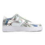 [Custom Reprinted Glow-In-The-Dark Video Game 2D Style]  Air Force 1 Skateboarding Shoes  Unisex Men Low-Top White - Image 3