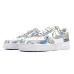 [Custom Reprinted Glow-In-The-Dark Video Game 2D Style]  Air Force 1 Skateboarding Shoes  Unisex Men Low-Top White - Image 4