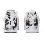 [Custom Black Venom L Black Red 3B24]  Air Force 1 Skateboarding Shoes Men Low-top Black/Varsity Red/White/Metallic Silver - Image 5