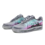 [Custom Shanghai City limited edition men's gray and purple]  Air Force 1 Skateboarding Shoes Men - Image 3