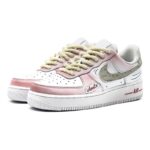 [Custom Quine]  Air Force 1 Skateboarding Shoes Men Low-top White/powder - Image 3
