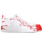 [Custom Suspect X, both male and female]  Air Force 1 Skateboarding Shoes Unisex Low-top Red/white - Image 3