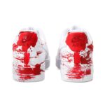 [Custom Suspect X, both male and female]  Air Force 1 Skateboarding Shoes Unisex Low-top Red/white - Image 4