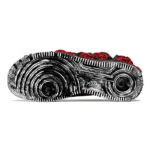 [Custom Cthulhu Venom]  Air Force 1 Skateboarding Shoes Black/Red - Image 7