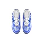 [Custom Men's Klein blue]  Air Force 1 Skateboarding Shoes Men Low-top White/Royal Blue/Fern Green - Image 4
