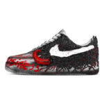 [Custom Men's Venom Cthulhu black and red]  Air Force 1 Skateboarding Shoes Men Low-top Black/Red