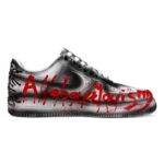 [Custom Men's Venom Cthulhu black and red]  Air Force 1 Skateboarding Shoes Men Low-top Black/Red - Image 2