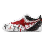 [Custom Male Marvel superhero Venom in black and red]  Air Force 1 Skateboarding Shoes Men