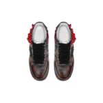 [Custom Superhero Venom is black and red]  Air Force 1 Skateboarding Shoes Unisex Low-top Black/Red - Image 4