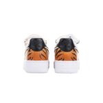 [Custom Men's hand-painted black and orange tiger pattern]  Air Force 1 Skateboarding Shoes Men Low-top Black/Orange - Image 4