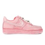 [Custom Men's and women's cherry blossom pink silk pearls]  Air Force 1 Low Skateboarding Shoes Unisex - Image 2