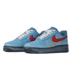 [Custom Men's low-top blue Rhapsody sneakers]  Air Force 1 Skateboard Shoes Men Low-Top Blue/Red/Yellow - Image 3