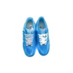 [Custom Men's style dyed, scratched and aged blue Air force]  Air Force 1 Skateboarding Shoes Men Low-top Blue - Image 4