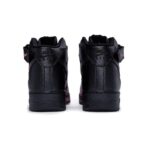 [Custom Male and female interstellar Light Powder]  Air Force 1 Skateboard Shoes Unisex Mid-Top Pink - Image 4