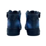 [Custom Kongyi Starry Sky Series A019]  Air Force 1 Skateboarding Shoes Unisex Mid-top Blue - Image 4