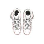 [Custom Men's dynamic 2D pink and grey style]  Air Force 1 Skateboarding Shoes Men - Image 5