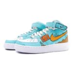 [Custom 520 Men's Tiffany Green South Coast]  Air Force 1 Skateboarding Shoes Men - Image 5