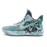 [Custom Mint bomb]  KD Trey 5 X Basketball Shoes Unisex Mid-top Cyan - Image 10