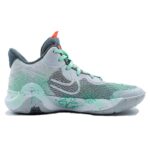 [Custom Mint bomb]  KD Trey 5 X Basketball Shoes Unisex Mid-top Cyan - Image 2