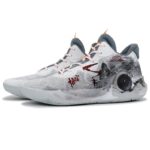 [Custom 441 Male and female versions of Wukong Dream]  Trey 5 Vintage Basketball Shoes Unisex Mid-Top Gray - Image 3