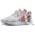 [Custom Graffiti storm]  KD Trey 5 IX Basketball Shoes Unisex Mid-Top Pink - Image 3