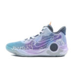 [Custom Phantom]  KD Trey 5 IX Basketball Shoes Unisex Mid-Top White/Gray/Purple