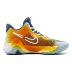 [Custom Sunset Coast]  KD Trey 5 IX Basketball Shoes Men Mid-top Yellow - Image 2