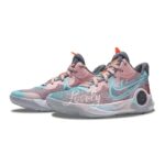 [Custom Sunset flight]  KD Trey 5 IX Basketball Shoes Unisex Mid-Top Blue - Image 3