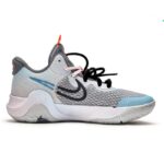 [Custom The Sea of Disappointment]  KD Trey 5 IX Basketball Shoes Unisex Mid-Top Gray/White - Image 2