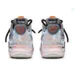 [Custom The Sea of Disappointment]  KD Trey 5 IX Basketball Shoes Unisex Mid-Top Gray/White - Image 4