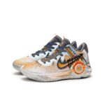 [Custom Desert speed]  KD Trey 5 IX Basketball Shoes Unisex Mid-Top Orange/White - Image 3
