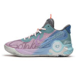 [Custom Blue and Pink Miracle]  KD Trey 5 Basketball Shoes Unisex Mid-Top Blue/Pink