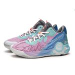 [Custom Blue and Pink Miracle]  KD Trey 5 Basketball Shoes Unisex Mid-Top Blue/Pink - Image 3