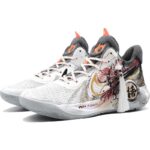 [Custom Wukong Drawing]  KD Trey 5 IX Basketball Shoes Unisex Mid-Top White - Image 3