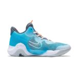 [Custom The Dream of the sea blue]  KD Trey 5 IX Basketball Shoes Unisex Mid-Top Blue Gray - Image 2