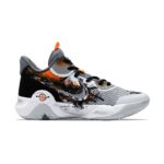 [Custom The flames of war spread like wildfire]  KD Trey 5 IX Basketball Shoes Unisex Mid-Top Black Gray - Image 3