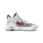 [Custom Splash Ink Venom 2.0]  KD Trey 5 IX Basketball Shoes Unisex Mid-top Gray-red-white - Image 2